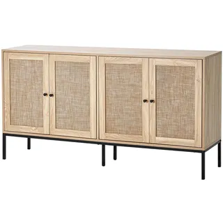 Vevor Rattankommode 4 Türen 0 x 0 x 0 cm Braun