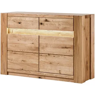 MASSIVMOEBEL24.DE Sideboard 123 x 85 x 40 cm Beige