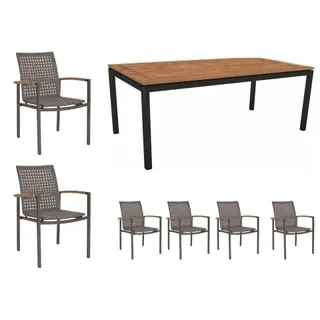 Stern Lucy Gartenmöbel Set Teak Größe L