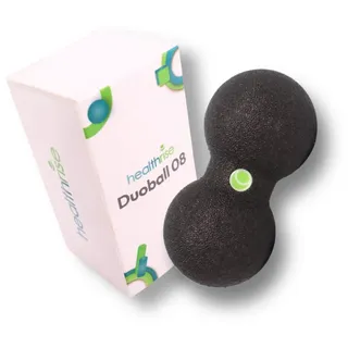 health rise Duoball 08 | Faszienball | zur Selbstmassage von parallelen Muskelsträngen | für Nacken & Rücken