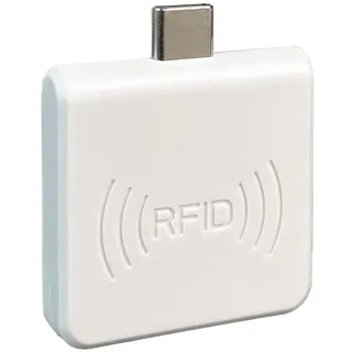 Mobiles RFID-Lesegerät für Smartphones, Micro-USB-Schnittstelle, Benutzerfreundliches Lesegerät für RFID-Tags, ‐Chips und ‐Transponder, Kompakter, Hochwertiger RFID-Scanner fürs Handy, HDWR HD-RD65
