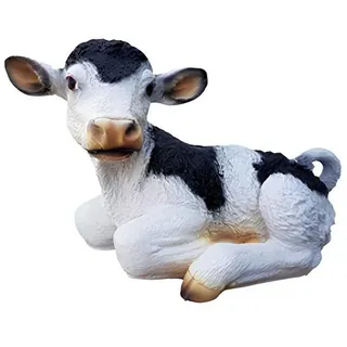Xlmoebel Gartenfigur Lebensgroße Kalbfigur aus hochwertigem Material für den Garten, (Skulptur A617-40x70cm), Hergestellt in Europa beige