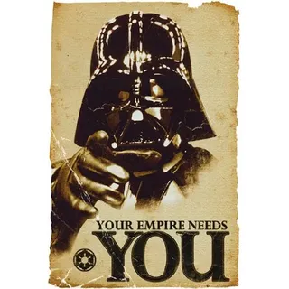 Poster Star Wars - empire needs you - Größe 61 x 91,5 cm - Maxiposter