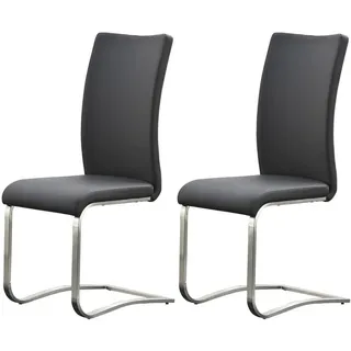 MCA Furniture Arco 2 St. Echtleder grau