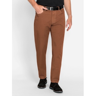 5-Pocket-Hose CLASSIC, Herren, Gr. 26, Unterbauchgrößen, braun (cognac), 97% Baumwolle, 3% Elasthan, unifarben, lang, Hosen