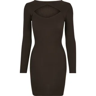 URBAN CLASSICS Cut Kleid Brown M