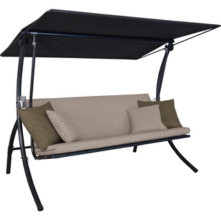 Hollywoodschaukel ANGERER FREIZEITMÖBEL "Motion Smart sand" Hollywoodschaukeln beige Hollywoodschaukeln
