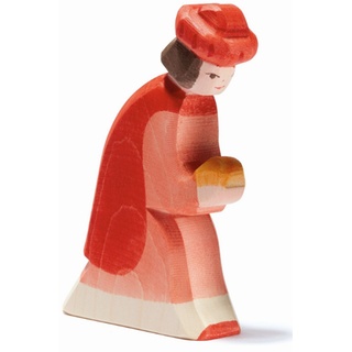 OSTHEIMER 41701 König rot orientalisch aus Holz Höhe 12,5cm Weihnachten Krippenfiguren