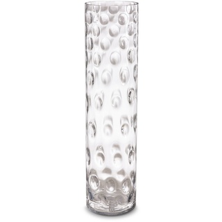 Vase Bubbles 60 cm Glas Transparent Klar