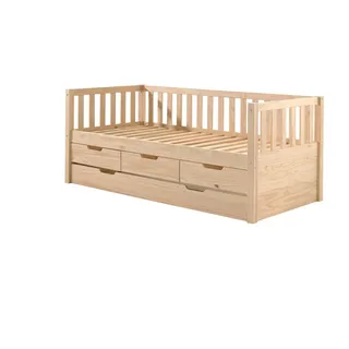 others Ausziehbett Karena 90 x 200 cm Kiefer massiv natur beige