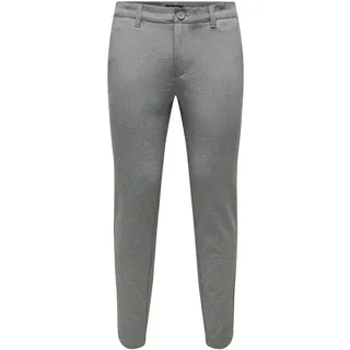 Only & Sons ONSMARK Slim Fit Chino Hose Grau 33 32