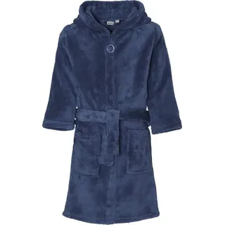 Playshoes Fleece-Bademantel uni in Marine | Gr.: 86/92