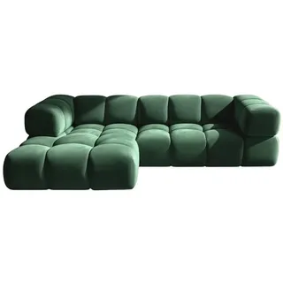 kaiser möbel Ecksofa Velours 2-Sitzer Grün