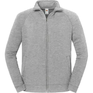 Fruit of the Loom Iconic Premium Sweat Jacket Unisex Zip Sweatjacke mit CiCLO® Technologie, nachhaltig, athletic heather, 4XL