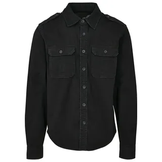 Brandit Textil Vintage Langarmhemd Black S