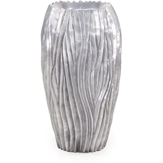 River Bodenvase wellenförmige Struktur Ø 38 cm, Höhe 70 cm aluminium
