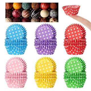 600 Stück Muffinförmchen Papier, Mini Muffins Papierförmchen | Cupcake-Becher, Cupcake Förmchen, Muffinform Papier für Party Geburtstag Hochzeit Backen Dessert