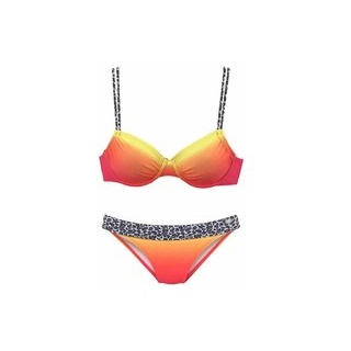 KANGAROOS Bügel-Bikini Damen orange-gelb Gr.36 Cup E