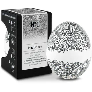 PiepEi Nori - Singende Eieruhr zum Mitkochen - Eierkocher für 3 Härtegrade - Künstlerisches Design Geschenk - Lustiges Kochei - Musik Eggtimer - Brainstream