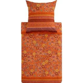 Bassetti Bettwäsche Bettwäsche "Varigotti", Mako-Satin, Feinsatin Paisley/Blumen/Ornamente orange