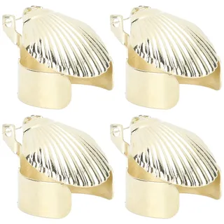 Bewinner Automatischer Kerzenlöscher Im 4er-Pack, Kerzenlöscher aus Metall mit Timer für Stumpenkerzen, Sicherer Kerzenstopper für Geburtstagskerzen, Goldener aus Eisen (Gold)