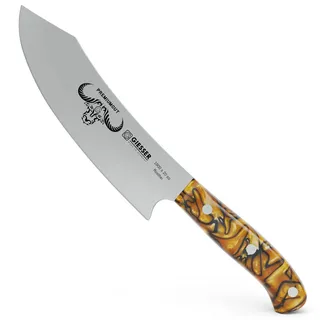 Giesser seit 1776 - Made in Germany - Kochmesser 20 cm Spicy Orange, PremiumCut Chefs No 1, Küchenmesser, Acryl, exotisch, rostfrei, deutsches Grillmesser scharf