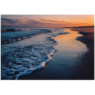 WallArena Fototapete Strand Meer Natur – Großformat Wandtapete 300x210 Cm – Für Wohnzimmer & Schlafzimmer