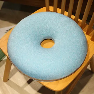 Surwin Donut Kissen Sitzkissen Orthopädisch, Sitzkissen Rund, Sitzkissen Bürostuhl, Hämorrhoiden Sitzkissen, Sitzring Steißbein Entlastung für Hüfte, Rücken (One Size,Blau)