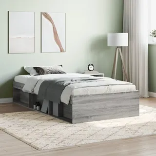 Festnight Bett 90x200 cm mit Stauraum Bettgestell Holz Doppelbett Einzelbetten Holzbett Jugendbett Bettrahmen Schlafzimmer Bett Jugendzimmer Massivholzbett