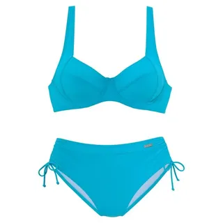 LASCANA Bügel-Bikini Damen Blau 38 Cup C