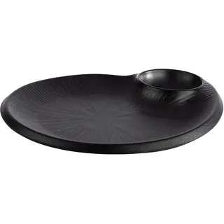 APS NERO Servierteller 24 x 20 cm schwarz 1 St.