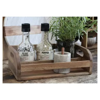 Chic Antique Grimaud Holz Kasten, H10/L33/B20 cm natur