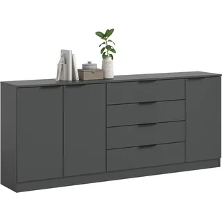 Home Affaire Sideboard 185 x 80 x 35 cm Anthrazit