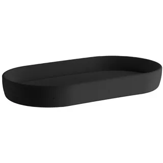 Beslagsboden Seifenschale Satin Kunststoff Schwarz