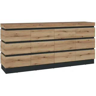 Die Möbelfundgrube Coast Evoke Sideboard 201 cm Grau/Holzwerkstoff