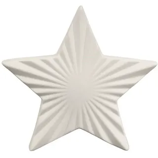 SANDRA RICH Stern 13 cm Creme/Weiß