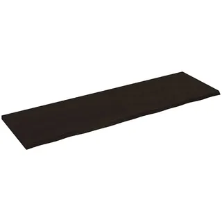 vidaXL Wandregal 200 x 60 x 4 cm Dunkelbraun