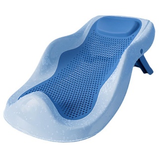 Baby Bad Unterstützung Faltbar Baby Bad Liegend Halterung Rutsch Feste Ergonomische Baby Dusch Sitz für Säugling (Blau)