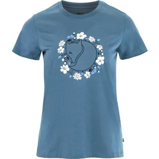 Fjällräven Fjällblomster Fox T-shirt dawn blue, M