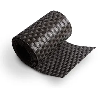 Tams Sichtschutzstreifen 255 x 19 cm Dunkelbraun Polyethylen