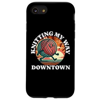 Hülle für iPhone SE (2020) / 7 / 8 Häkeln Nähen | Knitting My Way Downtown Stitching Yarn Sew
