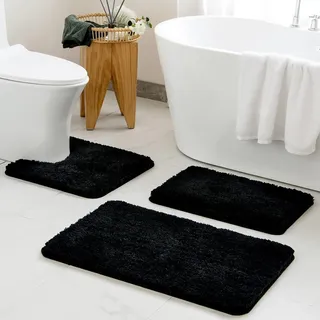 Sentidos Badematte 60x100 cm Schwarz