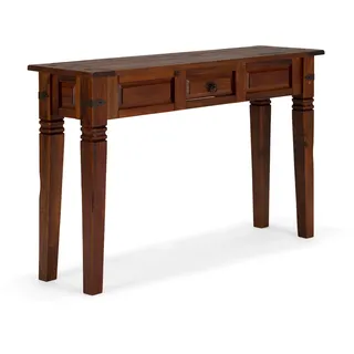 Konsolentisch Catana massiv Holz braun Landhaus Beistelltisch Konsole Flur Möbel