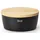 oval 27 cm matt schwarz