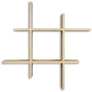 levandeo Wandregal 75 x 75 cm Sonoma Eiche