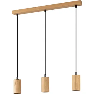Segula FLOW 3 Eiche geölt 3-flg. Ø 5,5 cm eckig/braun