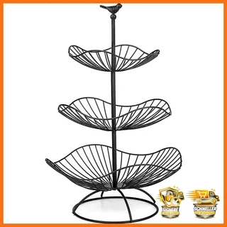 Obstkorb 3 Stöckig Metall Etagere Servierkorb 31cm 25cm 20cm für Küche