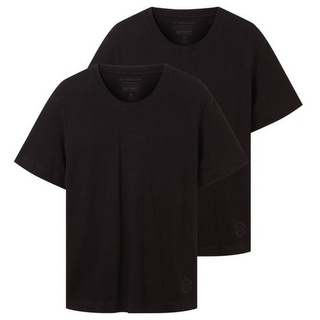 TOM TAILOR T-Shirt mit V-Ausschnitt schwarz M