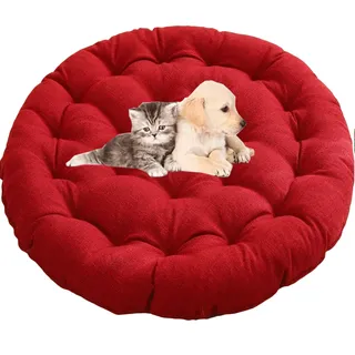 HKJGNH Stuhlkissen Rund Bodenkissen, Sitzkissen Größe rund Durchmesser: 65cm/70cm, für Indoor und Outdoor,Dicke Polsterung Stuhlauflage(K8,Diameter 70x9cm)