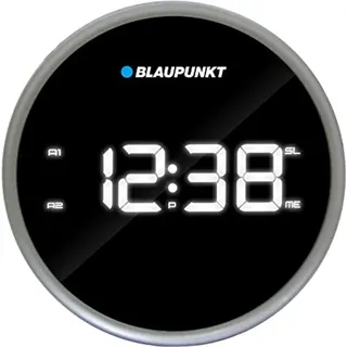 Blaupunkt CLRP 59e Uhren Radio mit Dual Alarm/Sleep Time/Projektion (2,3 cm (0,9 Zoll) LED-Display, UKW /PLL-Tuner, 10 Stationen Speicher) - Schwarz/Grau